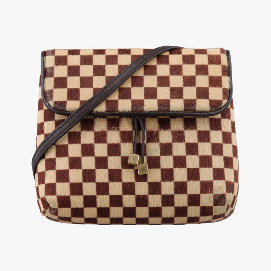 Louis Vuitton Gazelle Brown Ebene Damier Sauvage Calf Hair