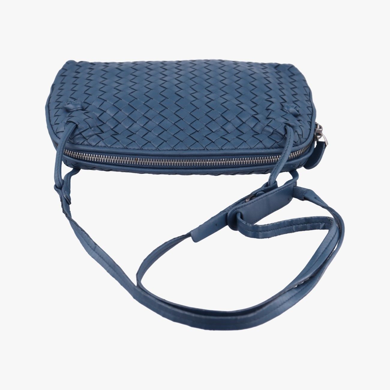 Bottega Veneta Nodini Intrecciato Blue Lambskin — view 8