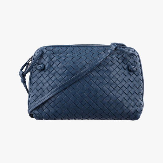 Bottega Veneta Nodini Intrecciato Blue Lambskin