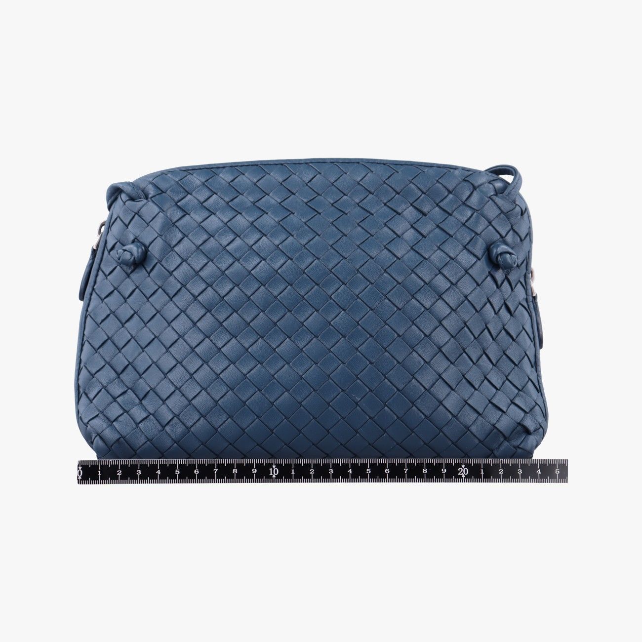 Bottega Veneta Nodini Intrecciato Blue Lambskin — view 2