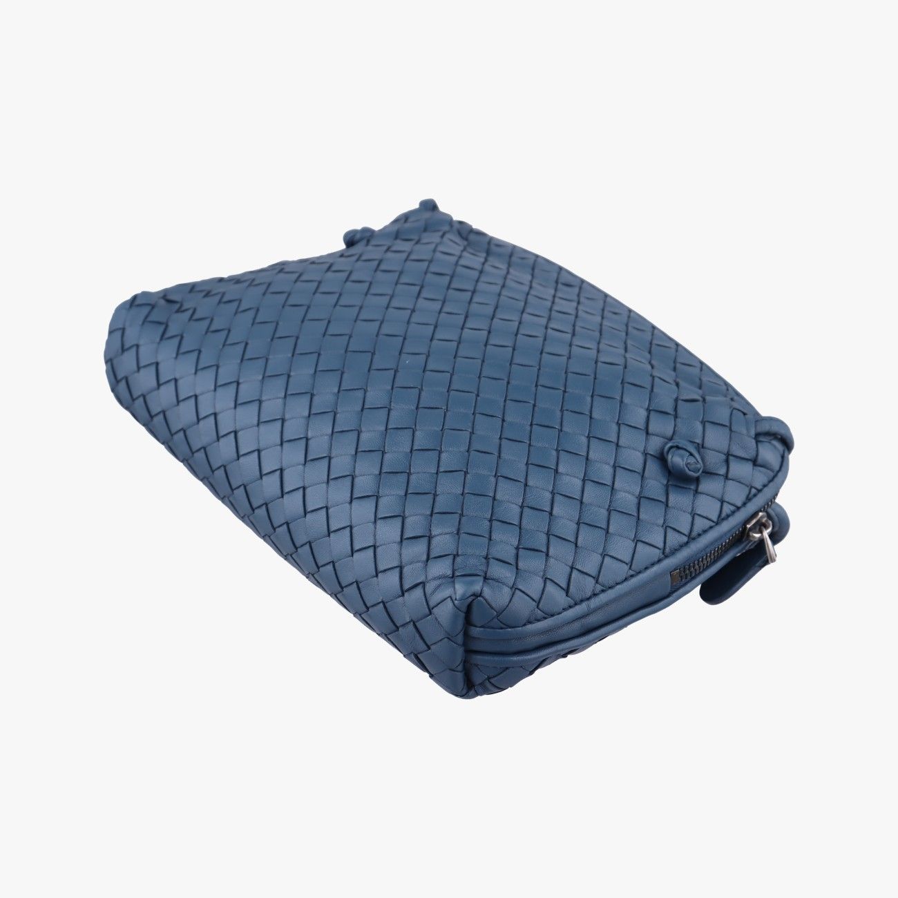 Bottega Veneta Nodini Intrecciato Blue Lambskin — view 4