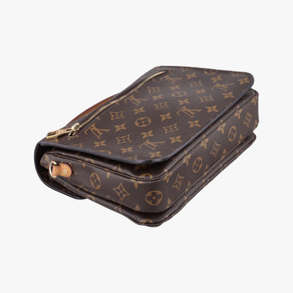 Louis Vuitton Pochette Metis MM Monogram Brown Canvas Handbag — view 7