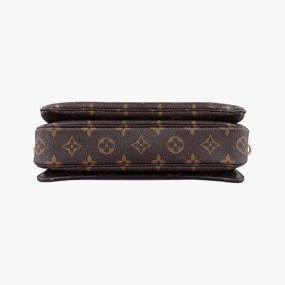 Louis Vuitton Pochette Metis MM Monogram Brown Canvas Handbag — view 3
