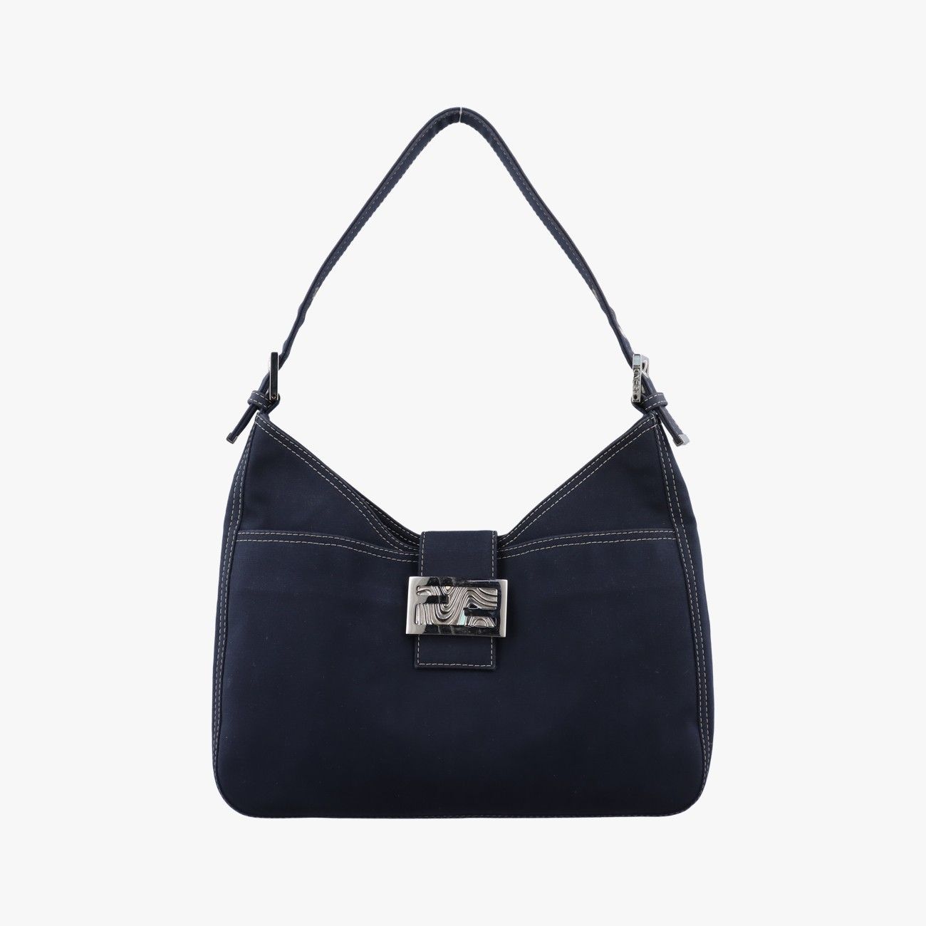 Fendi Mamma Baguette Navy Denim