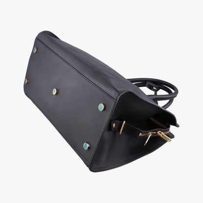 Saint Laurent Baby Cabas Black Leather — view 6