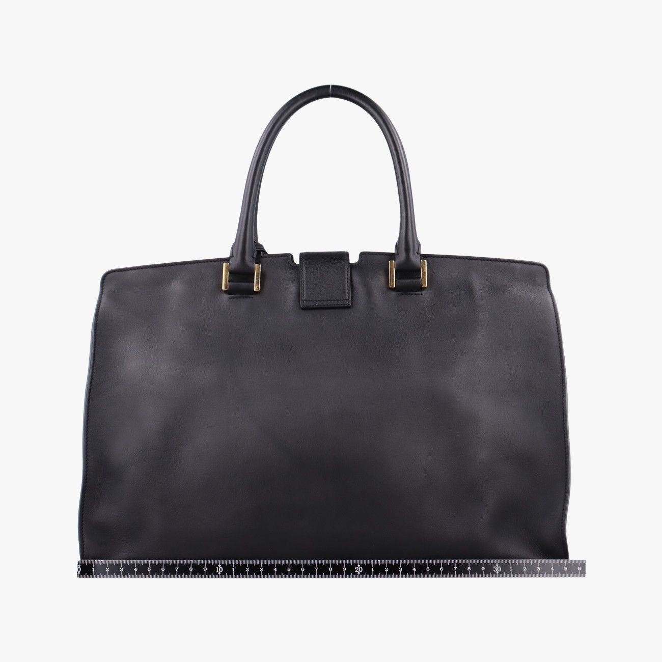 Saint Laurent Baby Cabas Black Leather — view 2