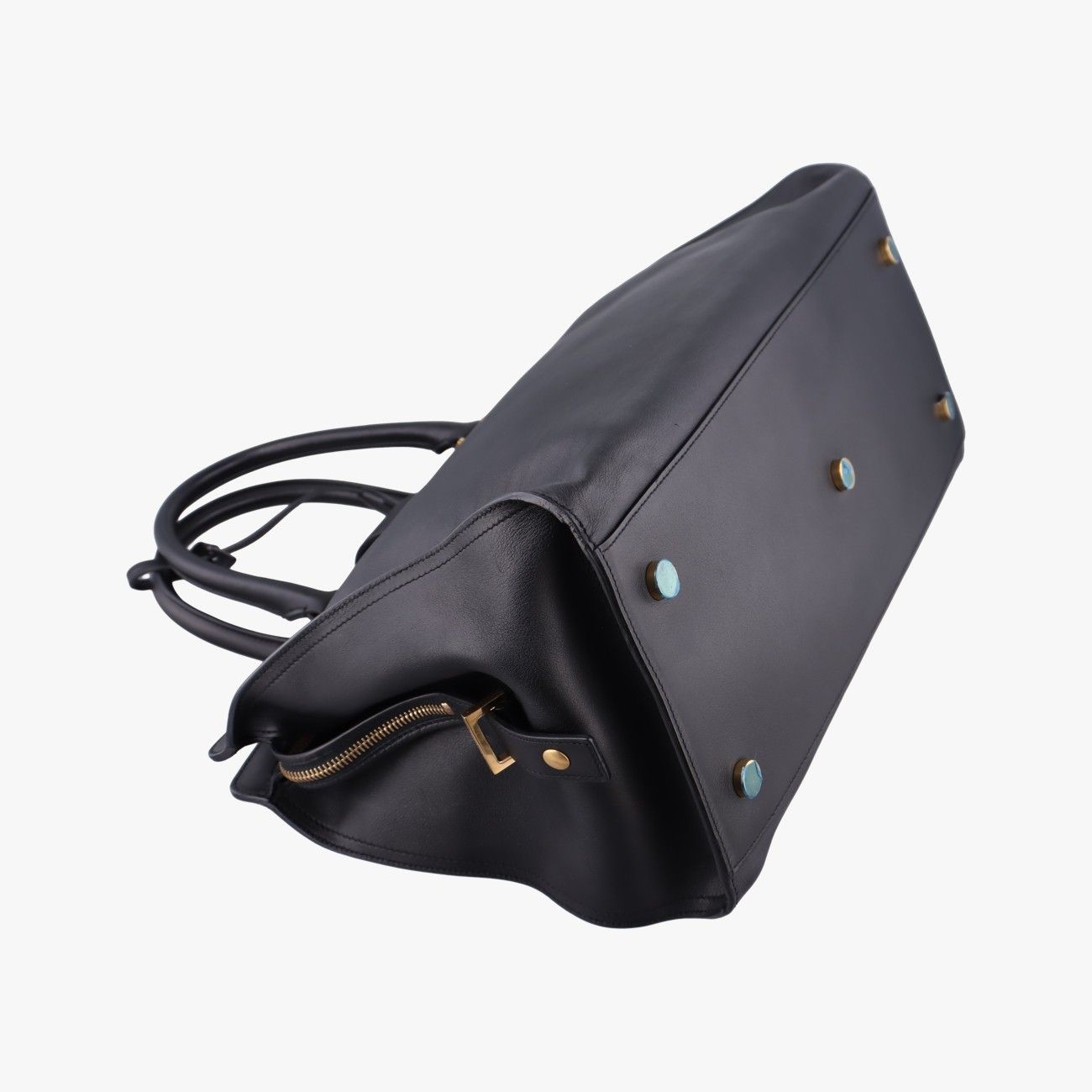 Saint Laurent Baby Cabas Black Leather — view 7