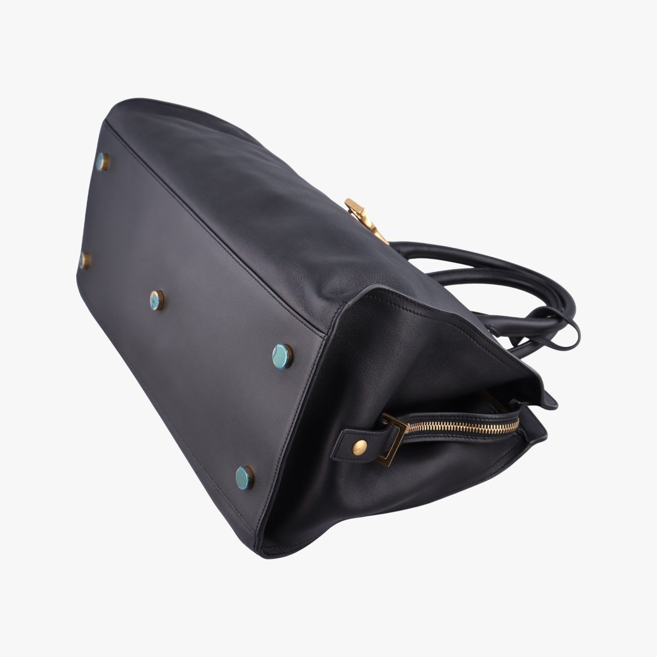 Saint Laurent Baby Cabas Black Leather — view 4