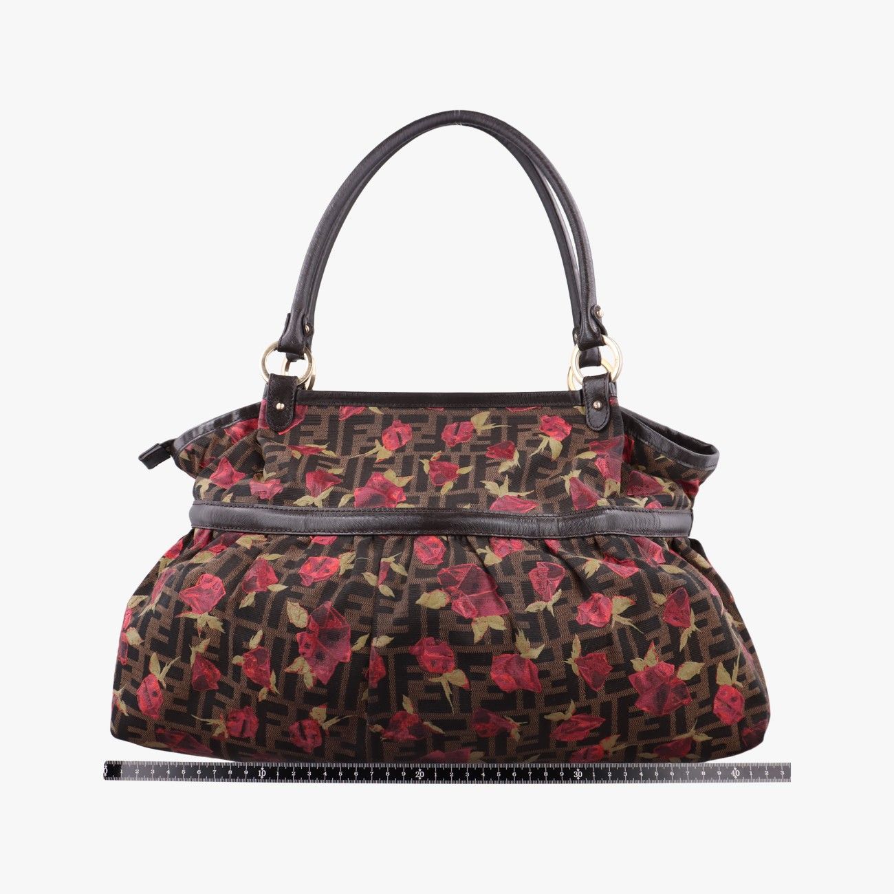 Fendi Zucca Print Brown Multicolor Canvas — view 2