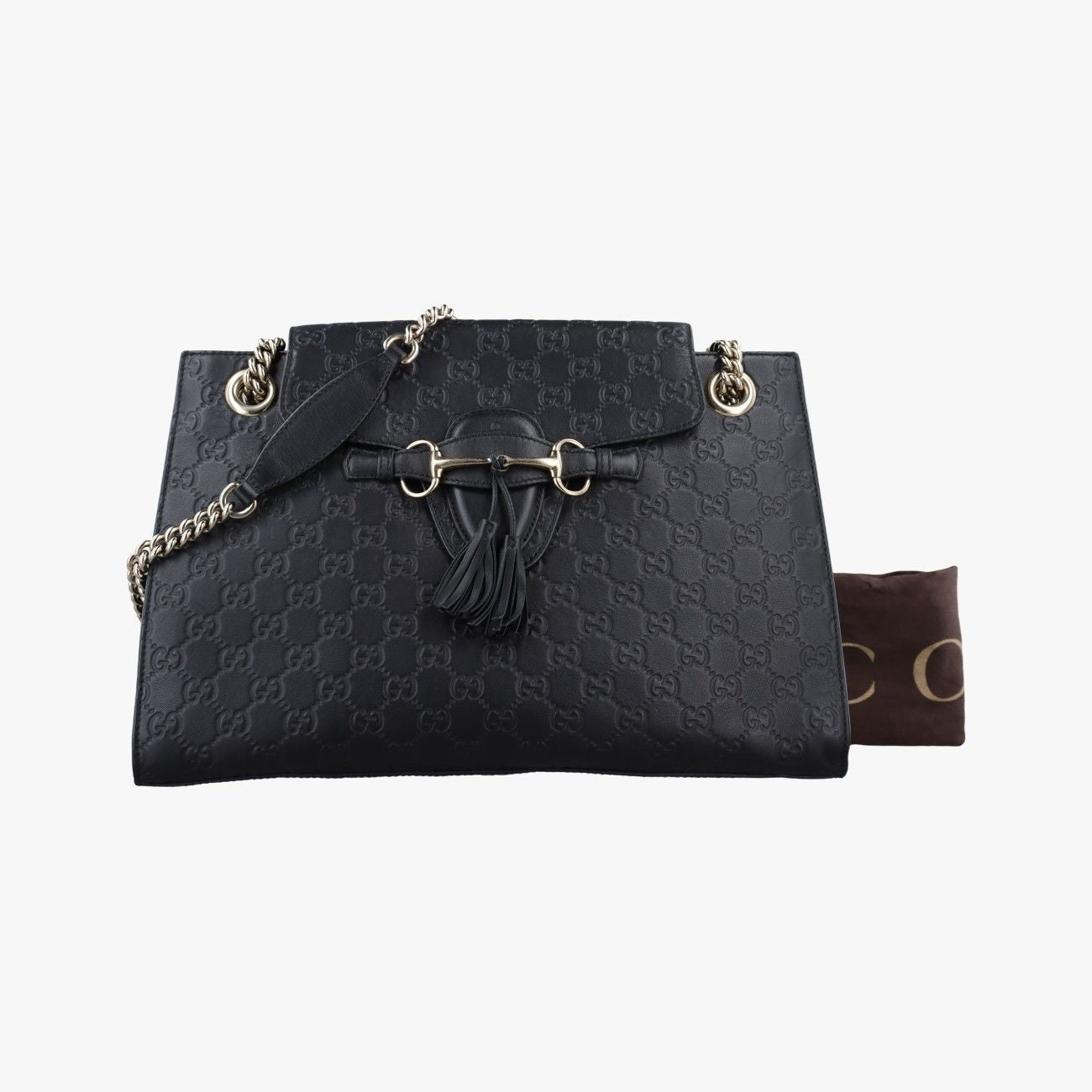 Gucci Emily Black Leather