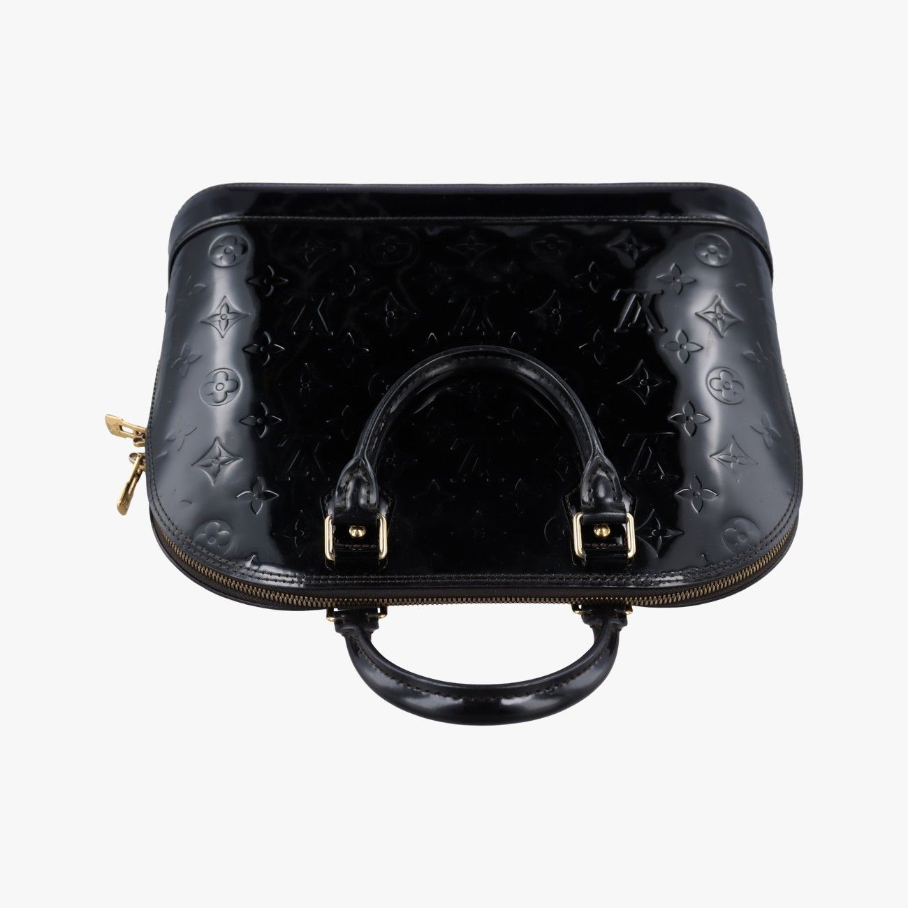 Louis Vuitton Alma PM Black Vernis Handbag — view 8