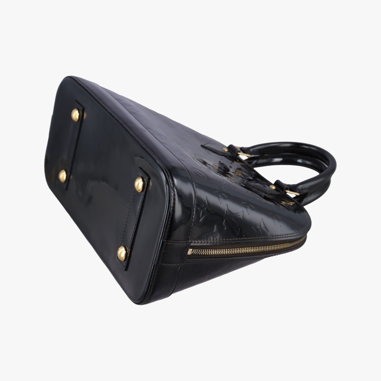 Louis Vuitton Alma PM Black Vernis Handbag — view 6