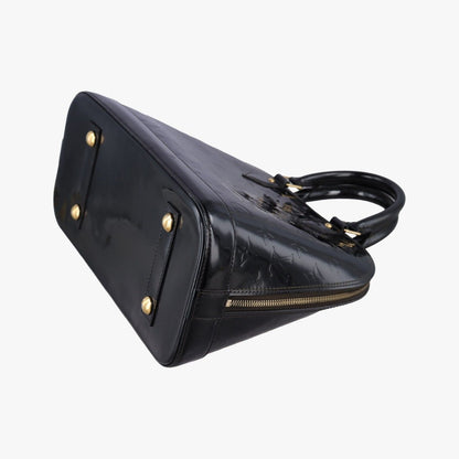 Louis Vuitton Alma PM Black Vernis Handbag — view 6