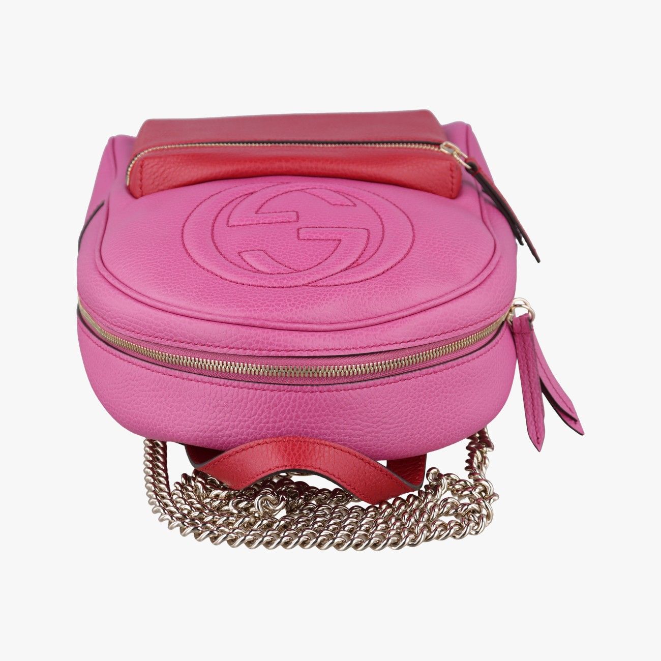 Gucci Soho Rose Red Leather Backpack — view 8
