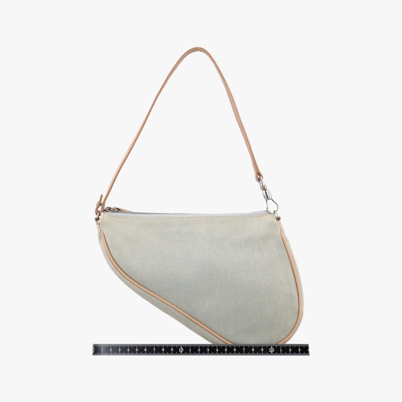 Dior Saddle Blue Fabric PZ Shoulder Bag — view 2
