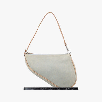 Dior Saddle Blue Fabric PZ Shoulder Bag — view 2