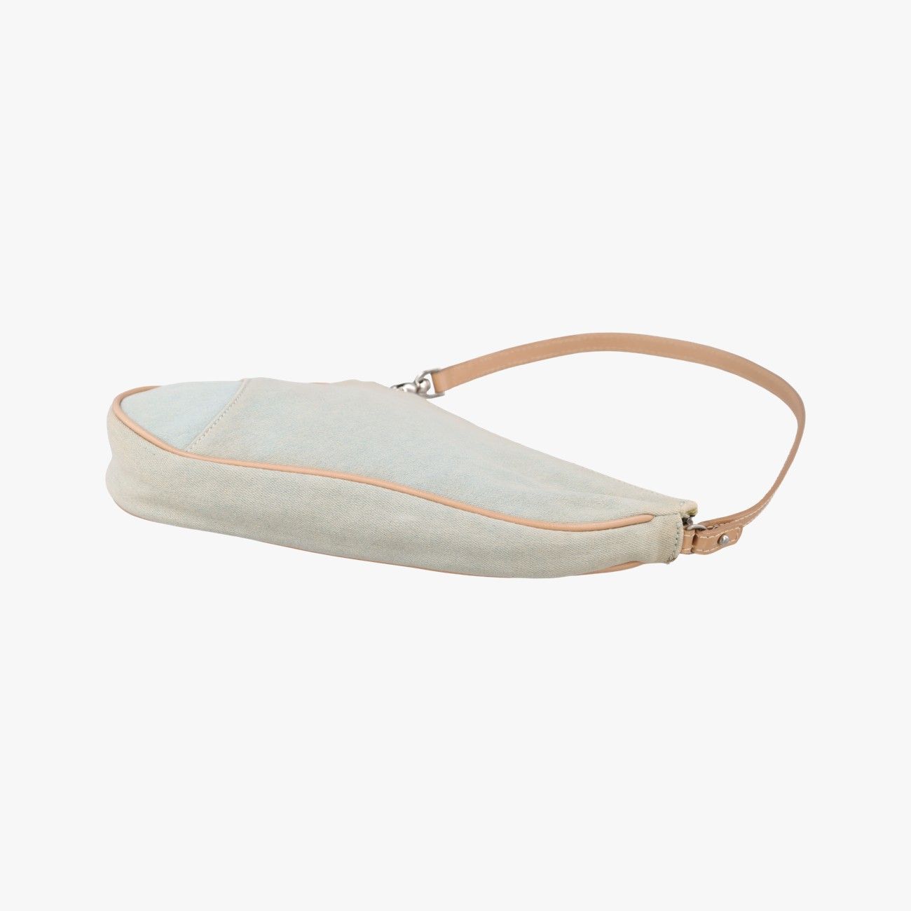 Dior Saddle Blue Fabric PZ Shoulder Bag — view 4