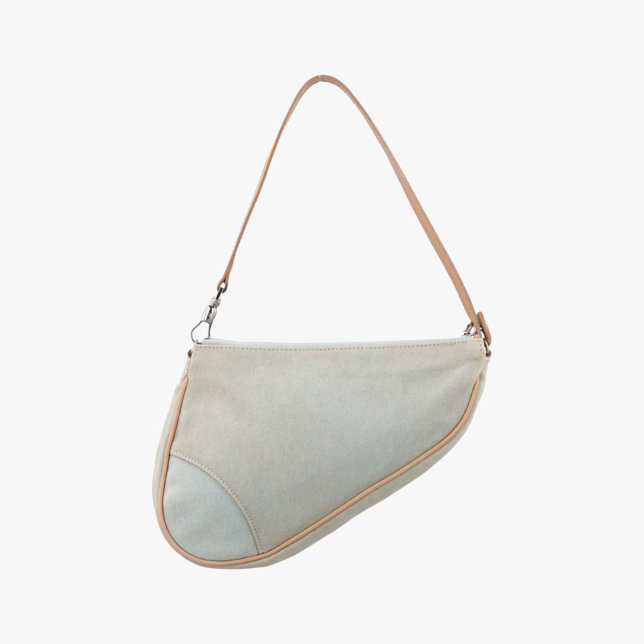 Dior Saddle Blue Fabric PZ Shoulder Bag