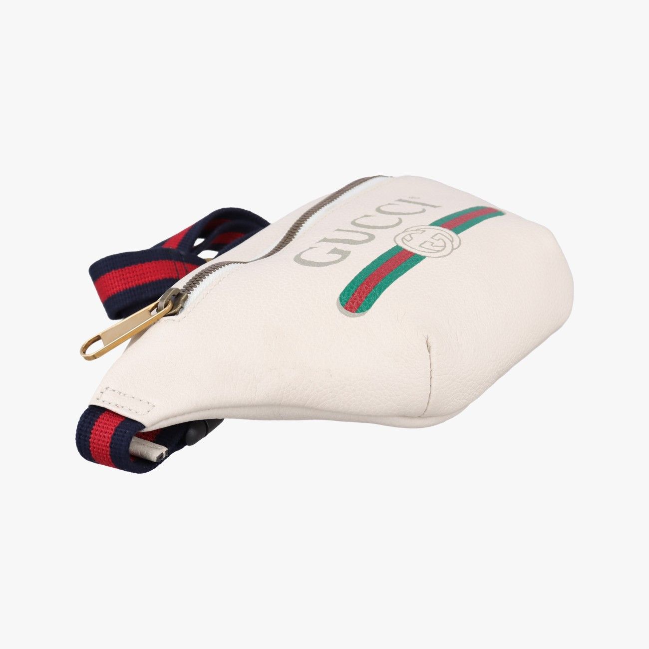 Gucci Print White Leather Handbag — view 5