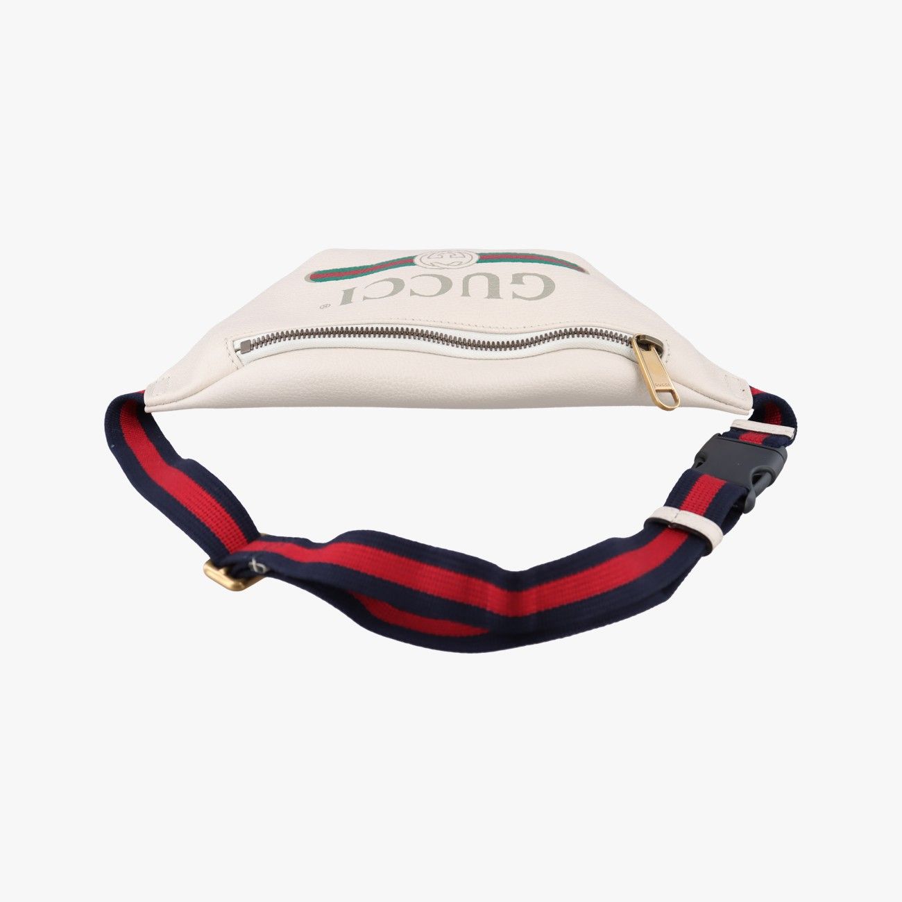 Gucci Print White Leather Handbag — view 8