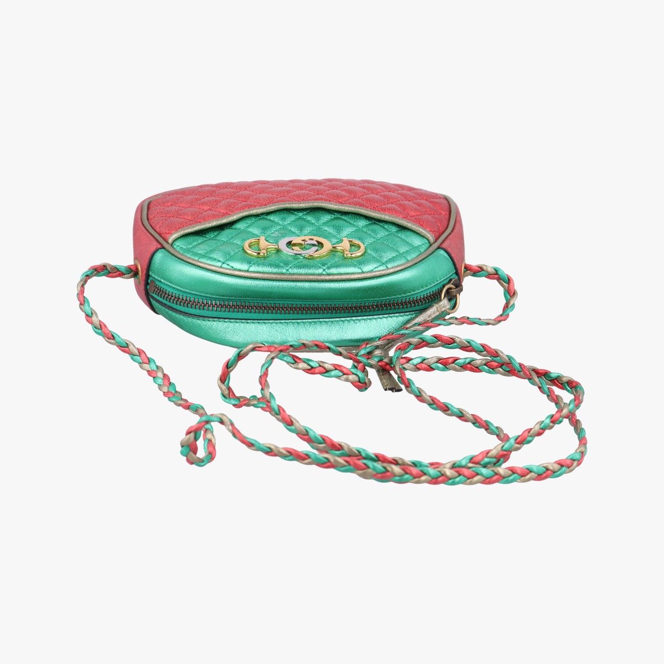 Gucci Laminate Red Green Leather — view 8