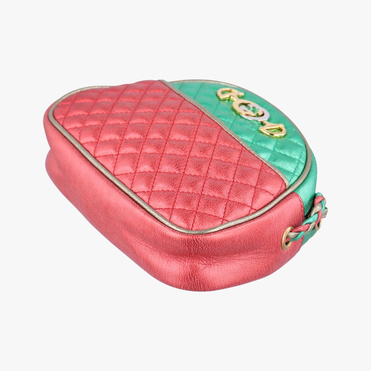 Gucci Laminate Red Green Leather — view 4