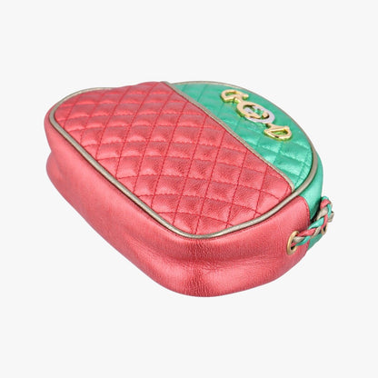 Gucci Laminate Red Green Leather — view 4