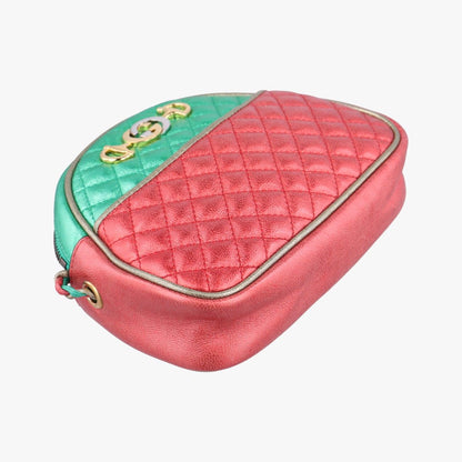 Gucci Laminate Red Green Leather — view 5