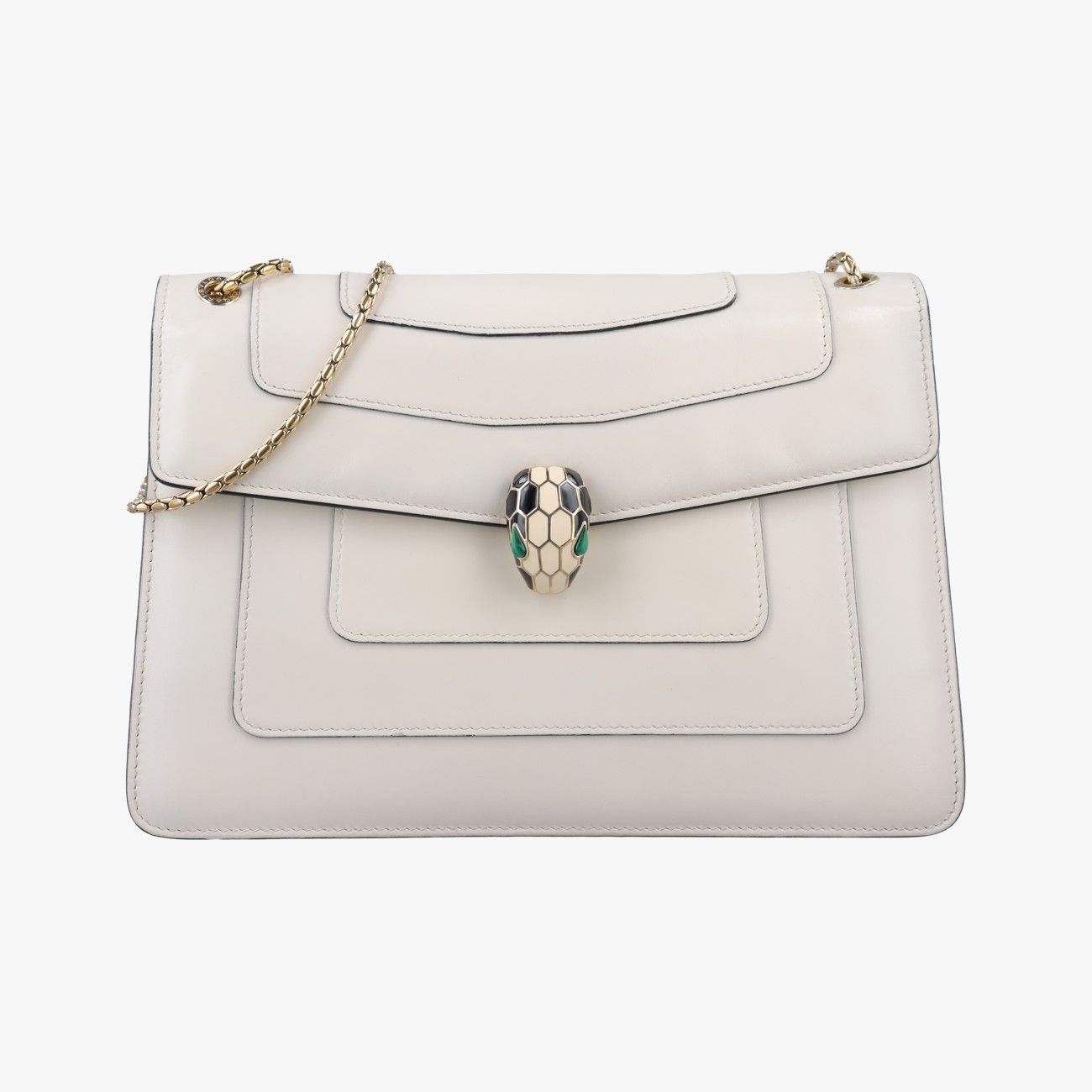 Bvlgari Serpenti Forever White Leather