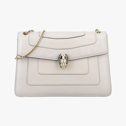 Bvlgari Serpenti Forever White Leather