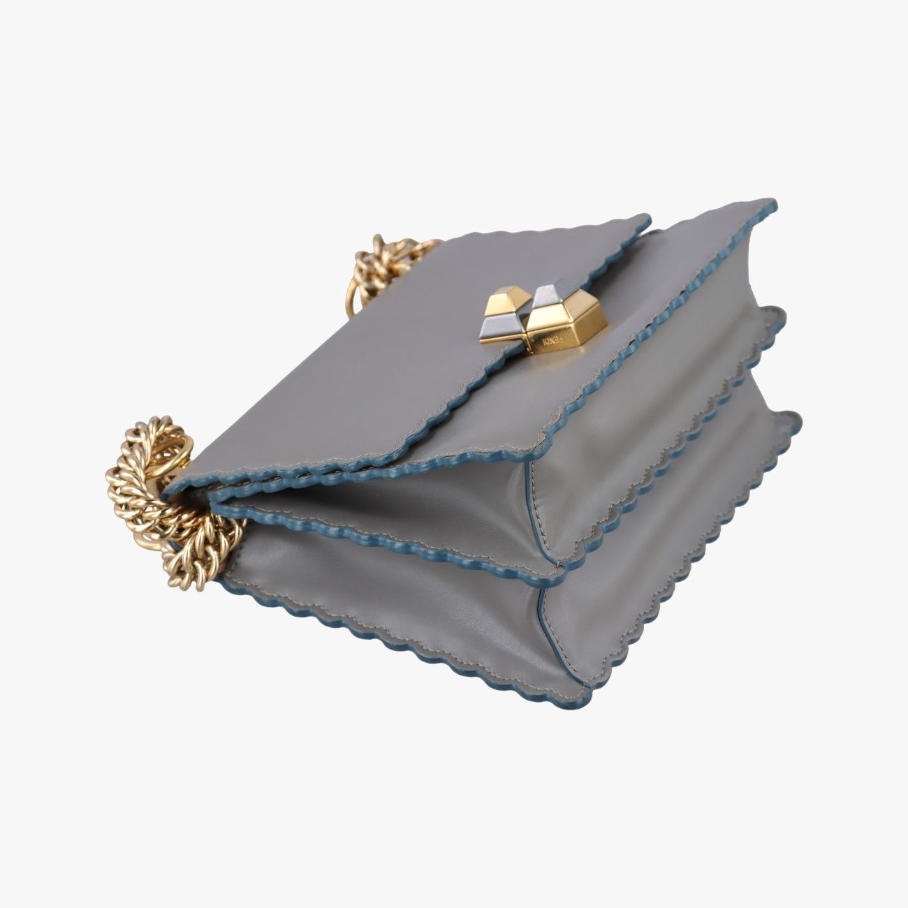 Fendi Studded Canai Gray Leather — view 5