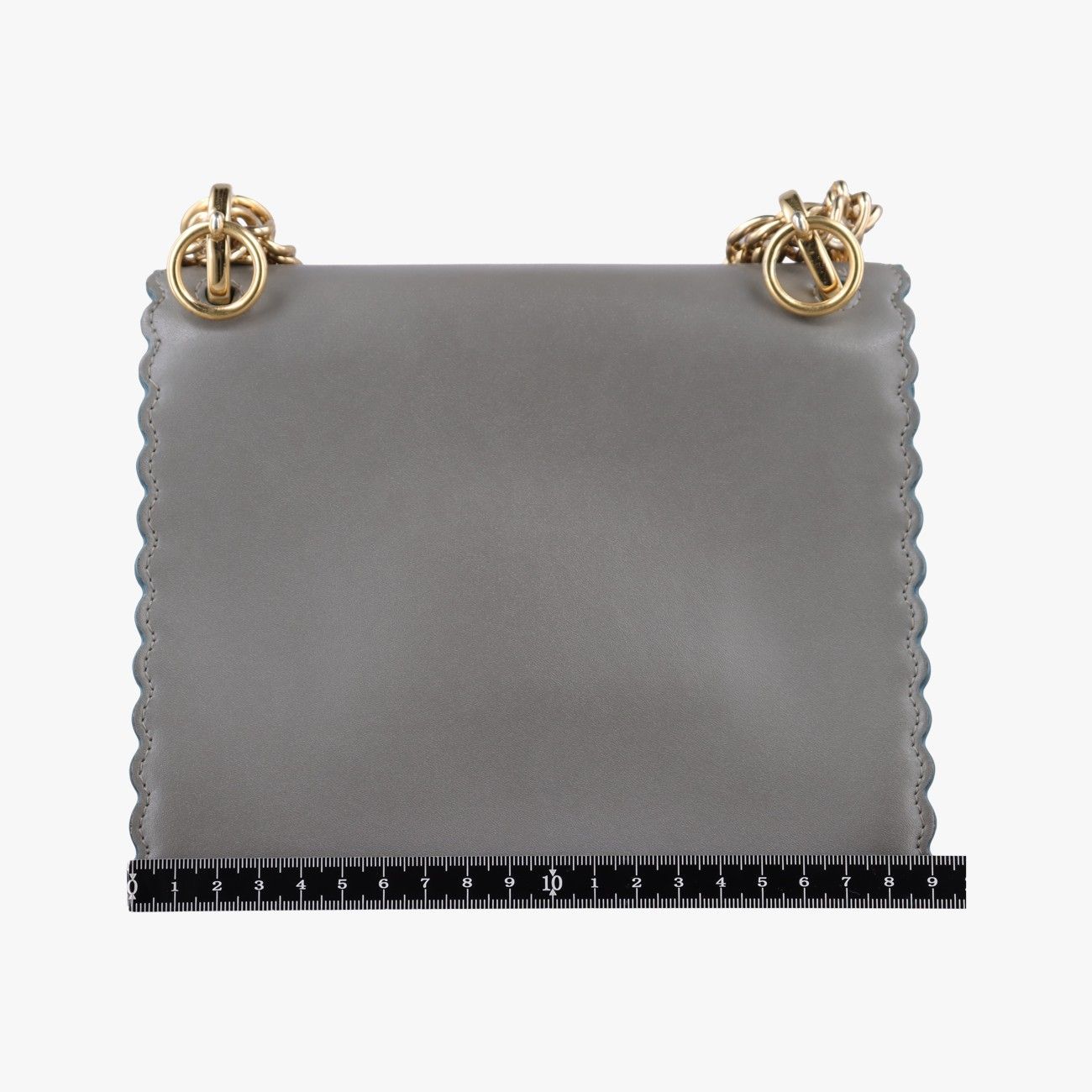 Fendi Studded Canai Gray Leather — view 2