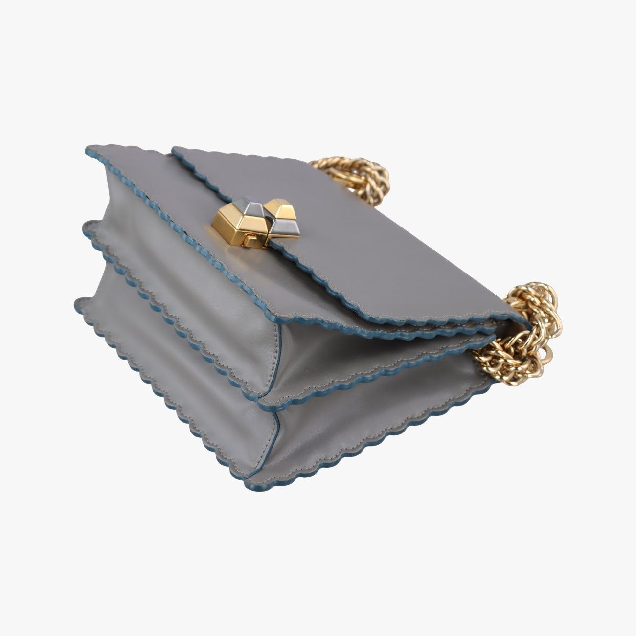 Fendi Studded Canai Gray Leather — view 4