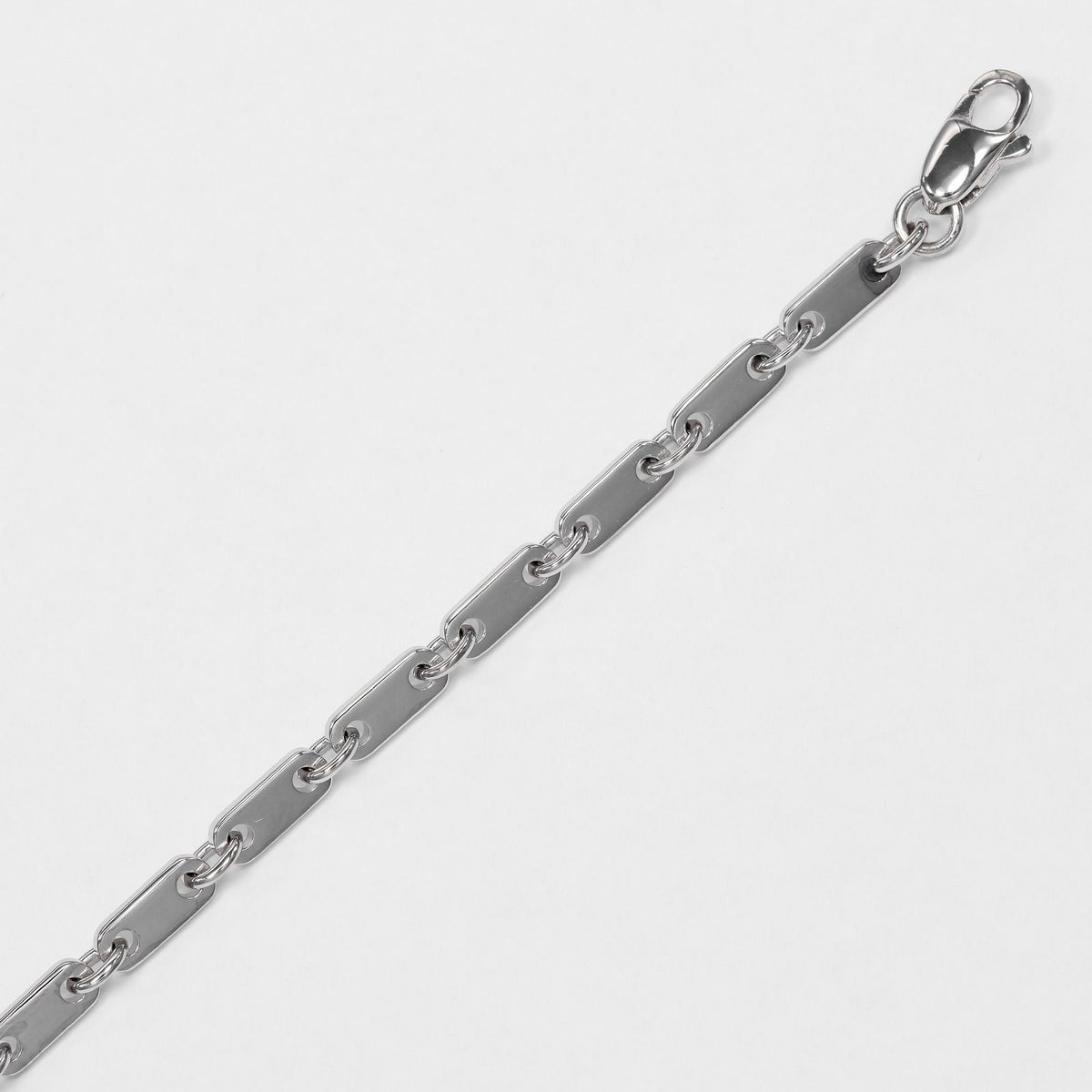 Cartier Figaro 17.3 18k White Gold Bracelet — view 6