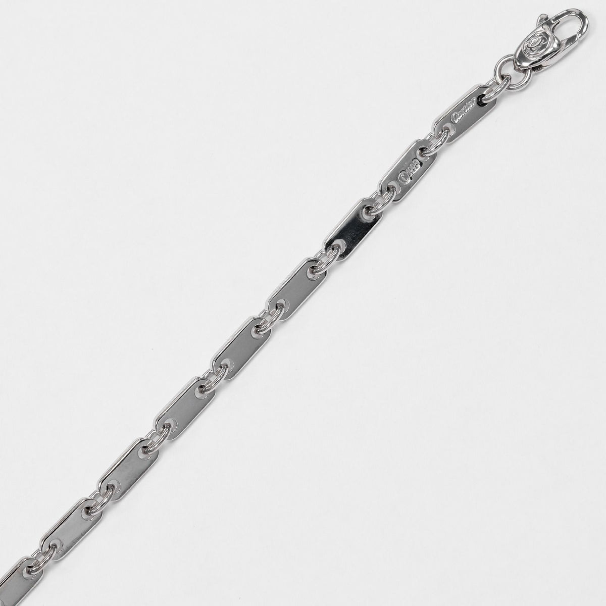 Cartier Figaro 17.3 18k White Gold Bracelet — view 4