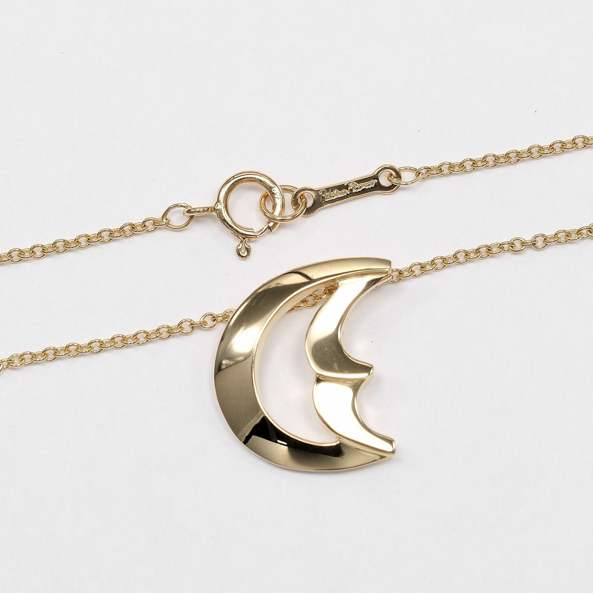 Tiffany & Co Crescent Moon 18k Yellow Gold Necklace — view 7