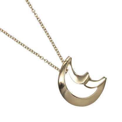 Tiffany & Co Crescent Moon 18k Yellow Gold Necklace