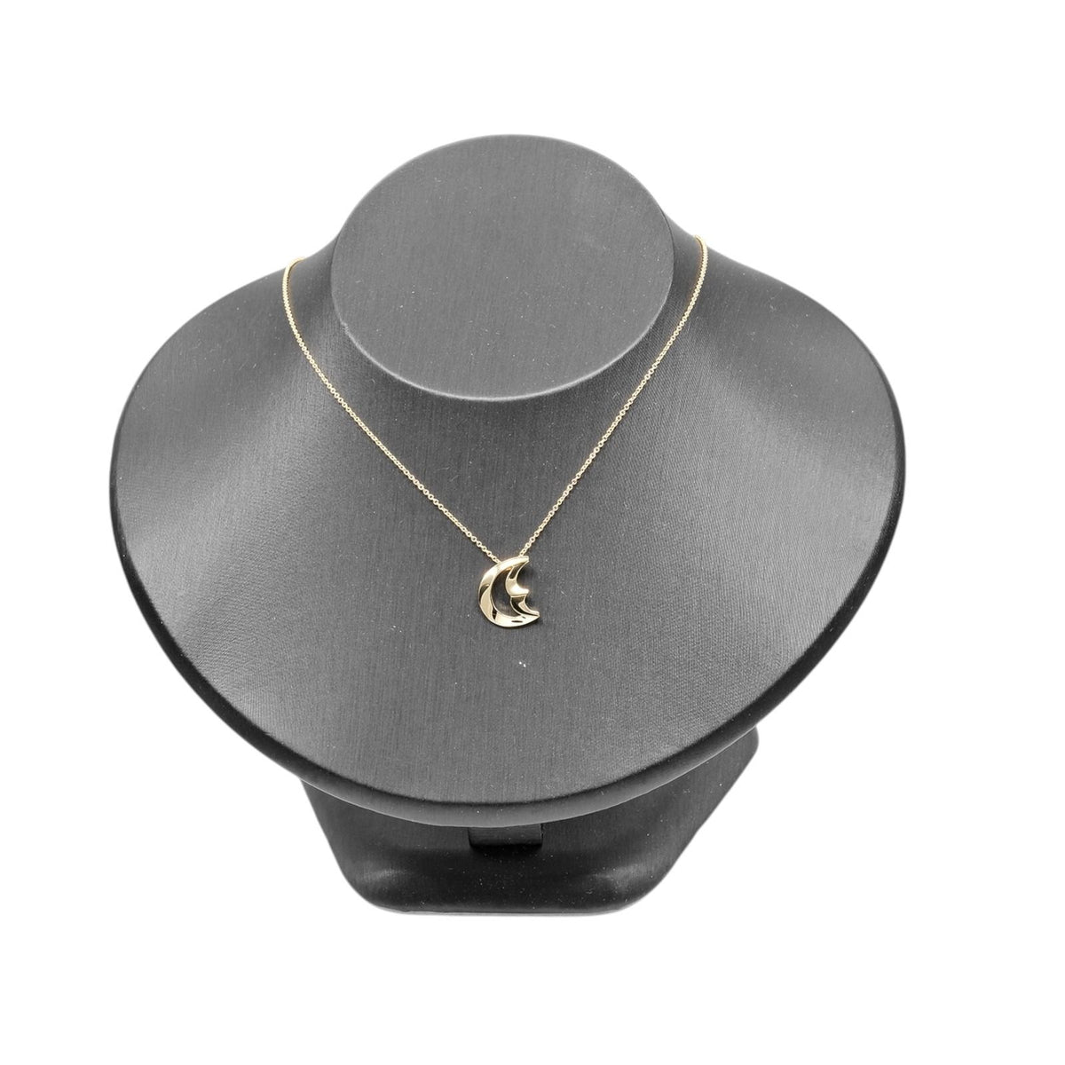 Tiffany & Co Crescent Moon 18k Yellow Gold Necklace — view 2