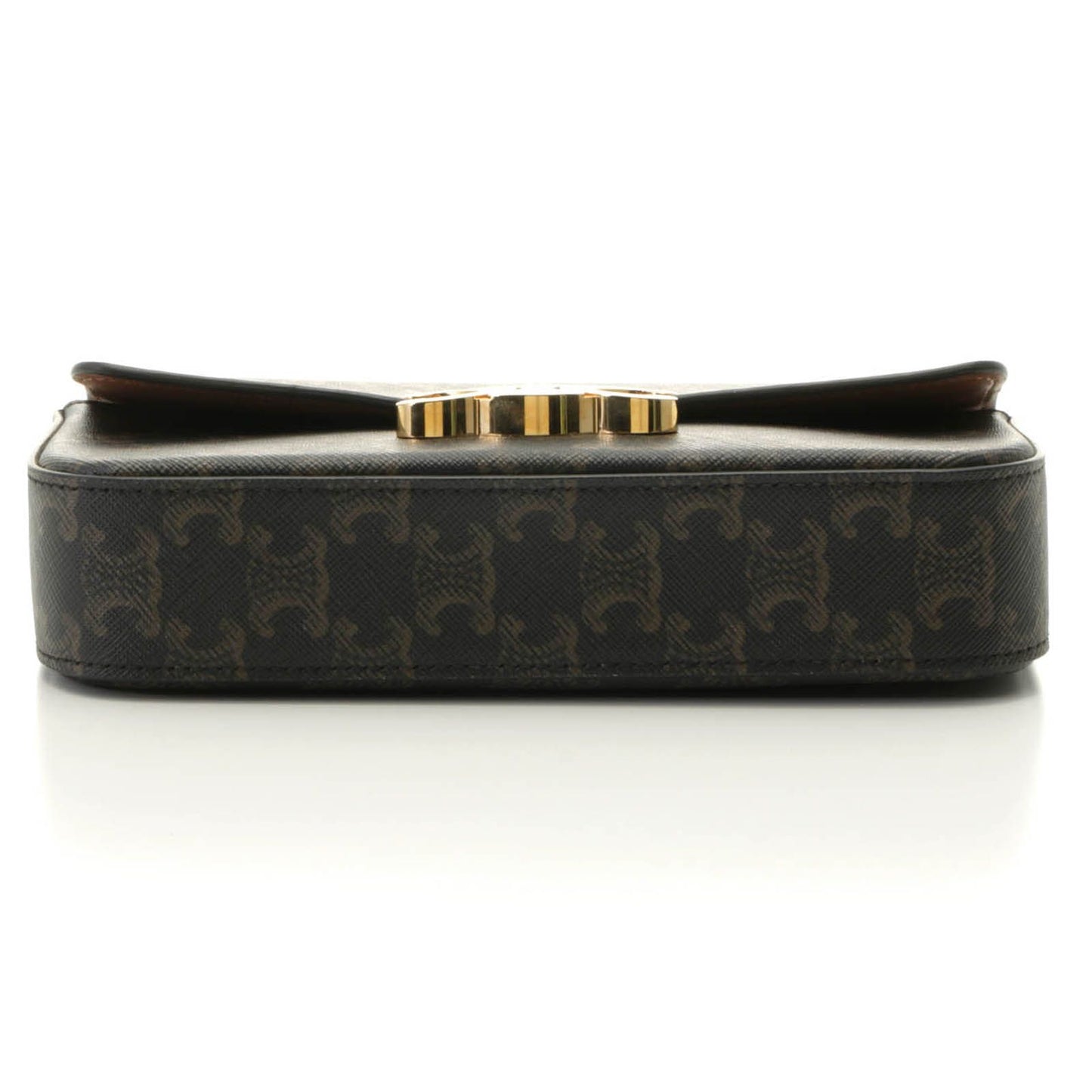 Celine Triomphe Claude Shoulder Bag Brown — view 3