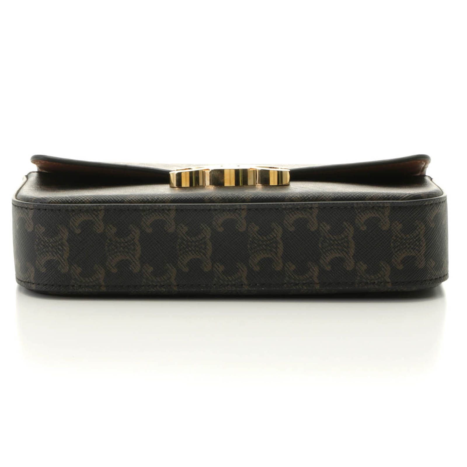 Celine Triomphe Claude Shoulder Bag Brown — view 3