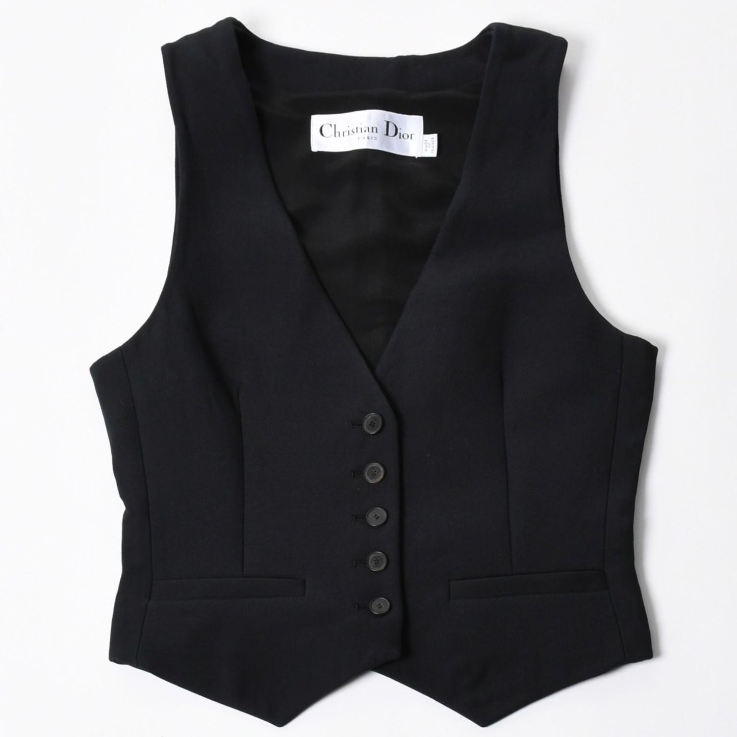 Dior Vest Wool Silk Black