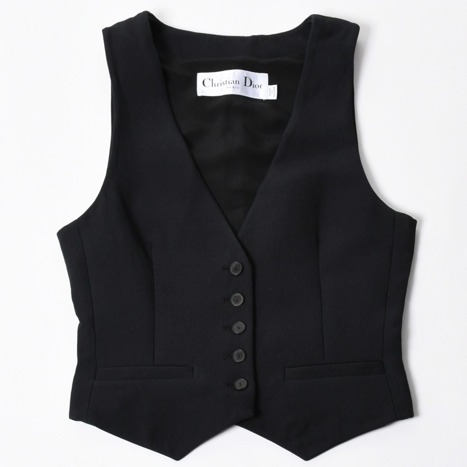 Dior Vest Wool Silk Black