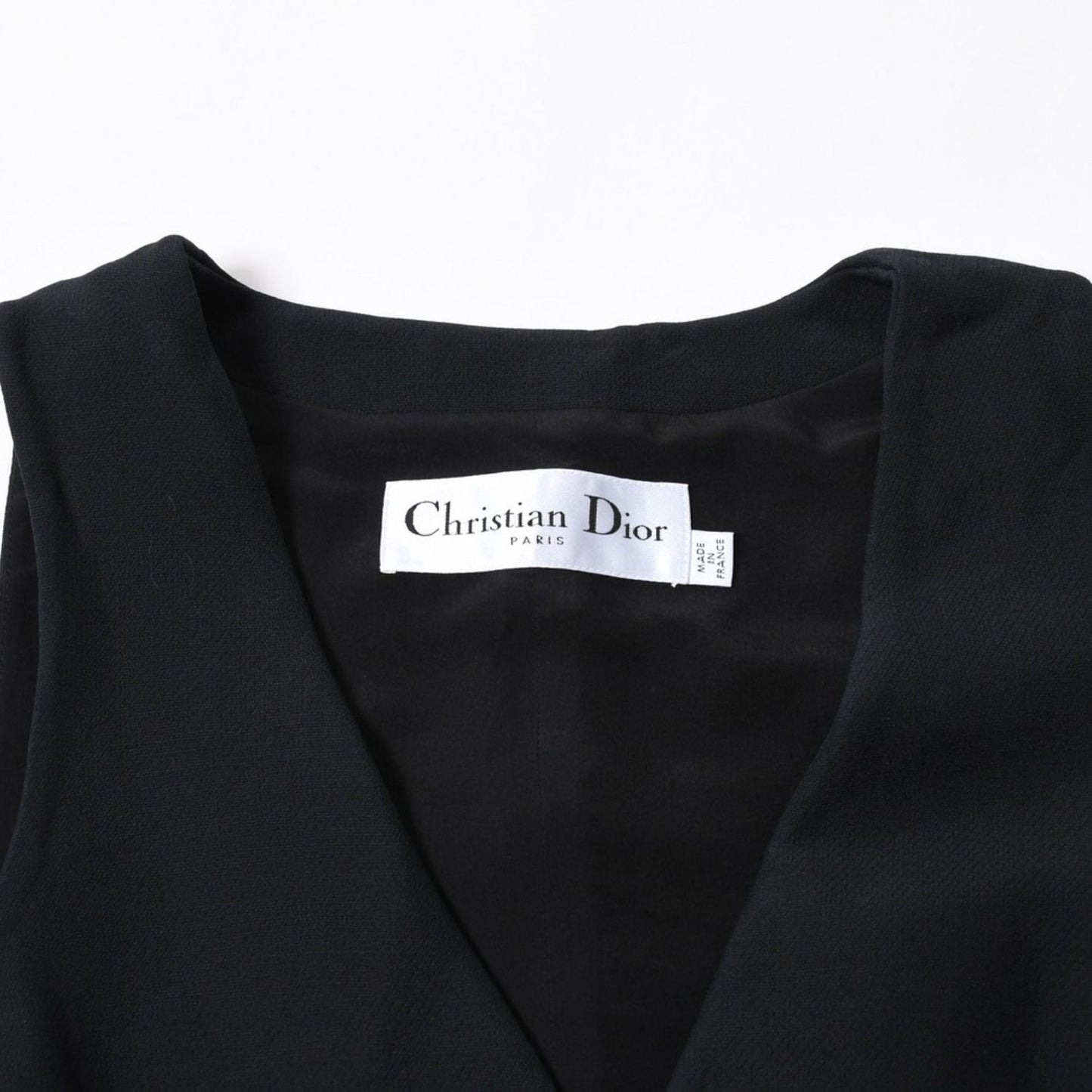 Dior Vest Wool Silk Black — view 3