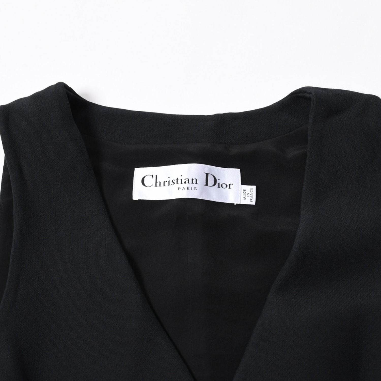 Dior Vest Wool Silk Black — view 3