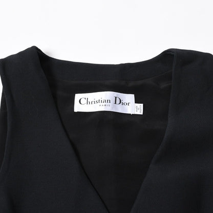 Dior Vest Wool Silk Black — view 3