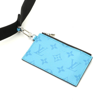 Louis Vuitton Gaston Wearable Wallet Taigarama Tropical Blue Shoulder Bag — view 5