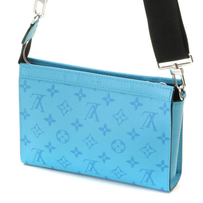 Louis Vuitton Gaston Wearable Wallet Taigarama Tropical Blue Shoulder Bag — view 2