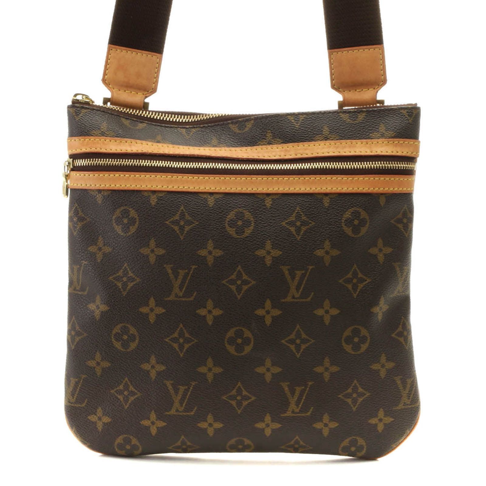 Louis Vuitton Pochette Bosphore Shoulder Bag Monogram Canvas Brown