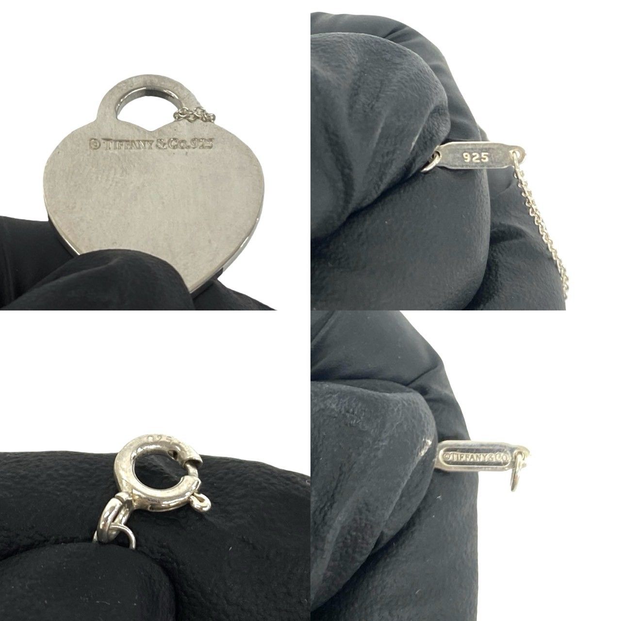 Tiffany & Co Vintage Notes Heart Tag Necklace 925 Sterling Silver — view 3