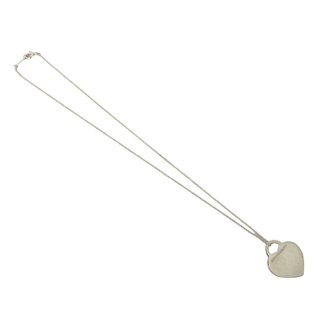 Tiffany & Co Vintage Notes Heart Tag Necklace 925 Sterling Silver — view 6